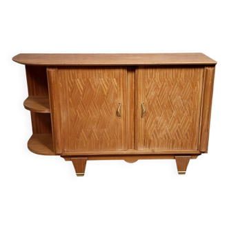 D'après Jules Leleu : rare buffet en enfilade en marquéterie époque Art Déc