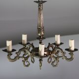 Fascinating Vintage Brass chandelier, 1960s