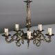 Fascinating Vintage Brass chandelier, 1960s
