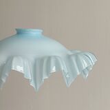 blue opaline glass pendant lamp