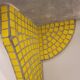 Pair of floating consoles, tesela mosaic, Art Decó, 50's – France