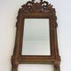 Louis XVI style mirror in patinated and gilded wood