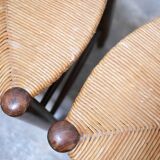 Antique mulched wooden country chair