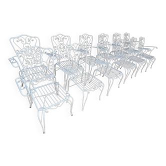 Fauteuils Provençaux en fer forgée des années 60
