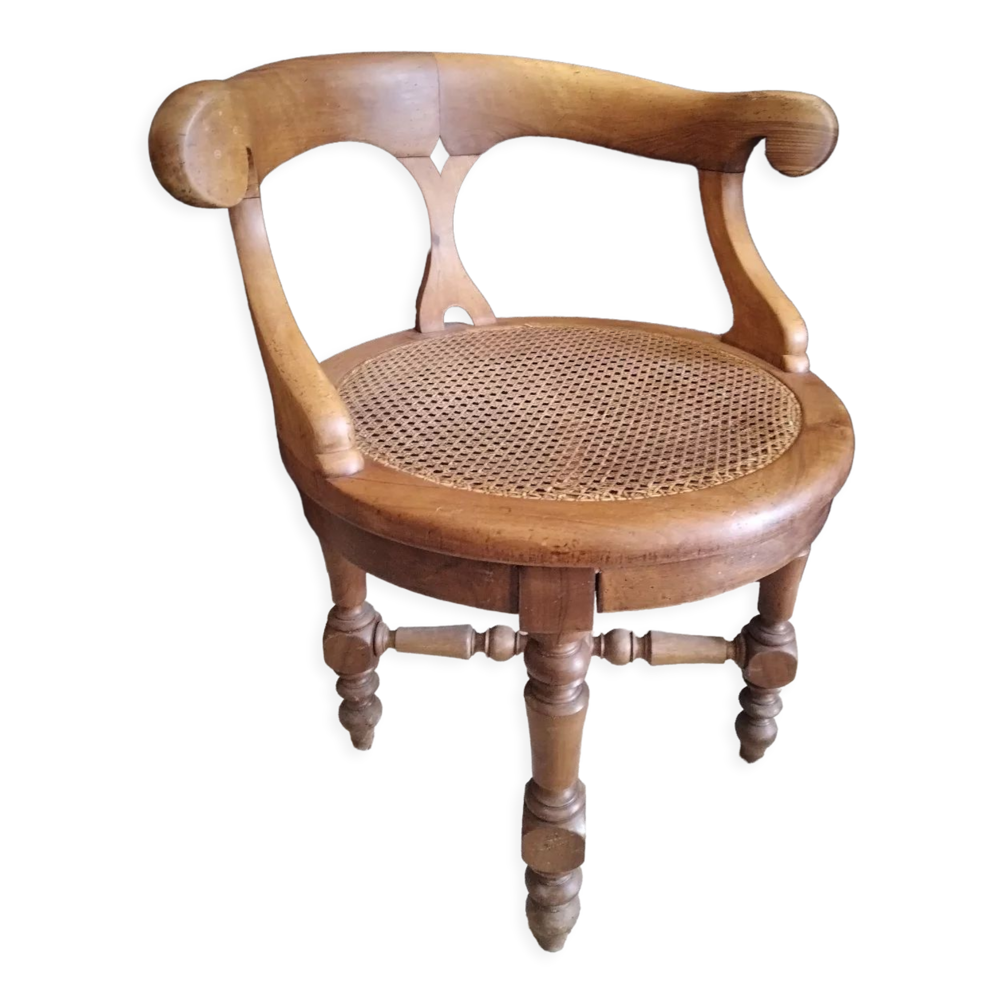 Duverneuil Louis Philippe swivel chair on balls
