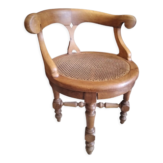 Fauteuil tournant sur billes Duverneuil Louis Philippe