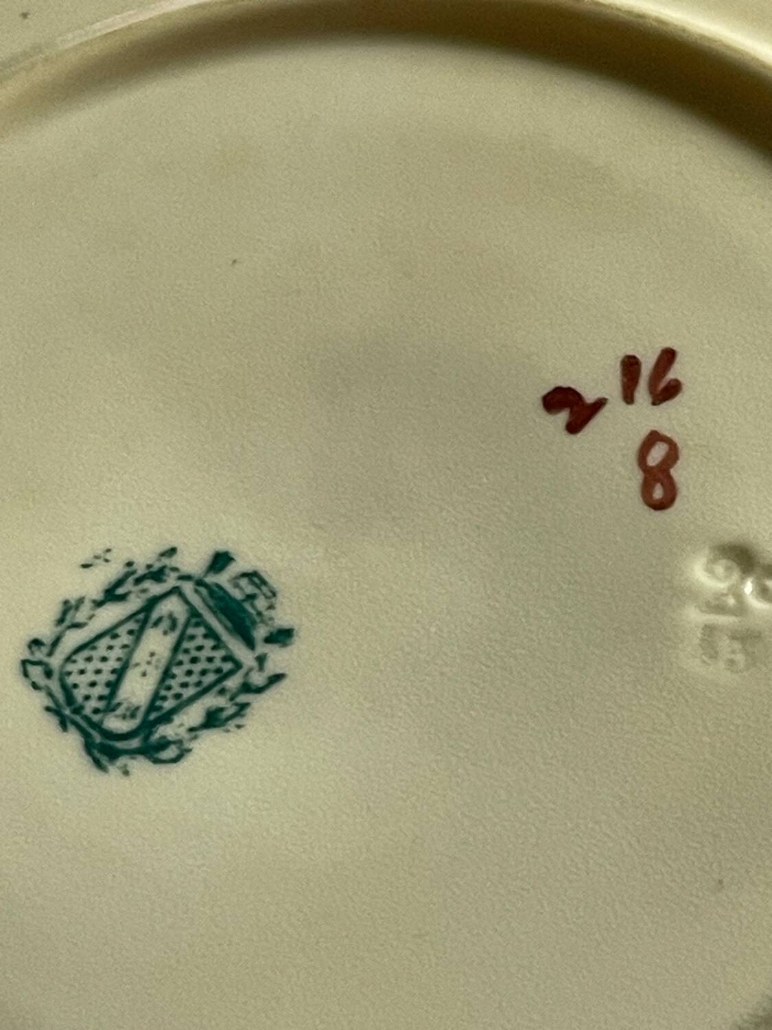 Assiette Sarreguemines 1900