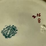 Assiette Sarreguemines 1900