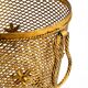 Large Mid-Century Regency umbrella stand made of gilded metal, Italy 1960s