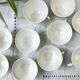 Vintage tea/coffee set in white, green and gold porcelain by SALINS, made in France