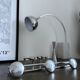 Vintage chrome wall coat rack