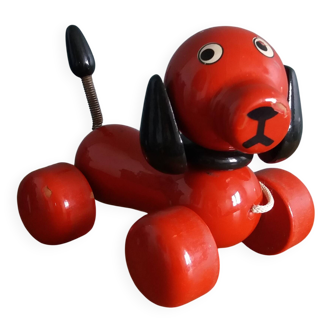 Old pull-along dog toy, Kouvalias, Greece