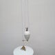 Suspension called up and down, porcelain and white opaline