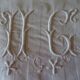 Envelope of quilt vintage monogrammed HC