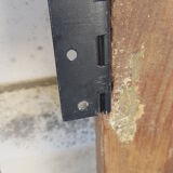 Old teak and wrought iron gate