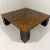 Danish coffee table in wenge end-grain mosaic Tranekaer Denmark