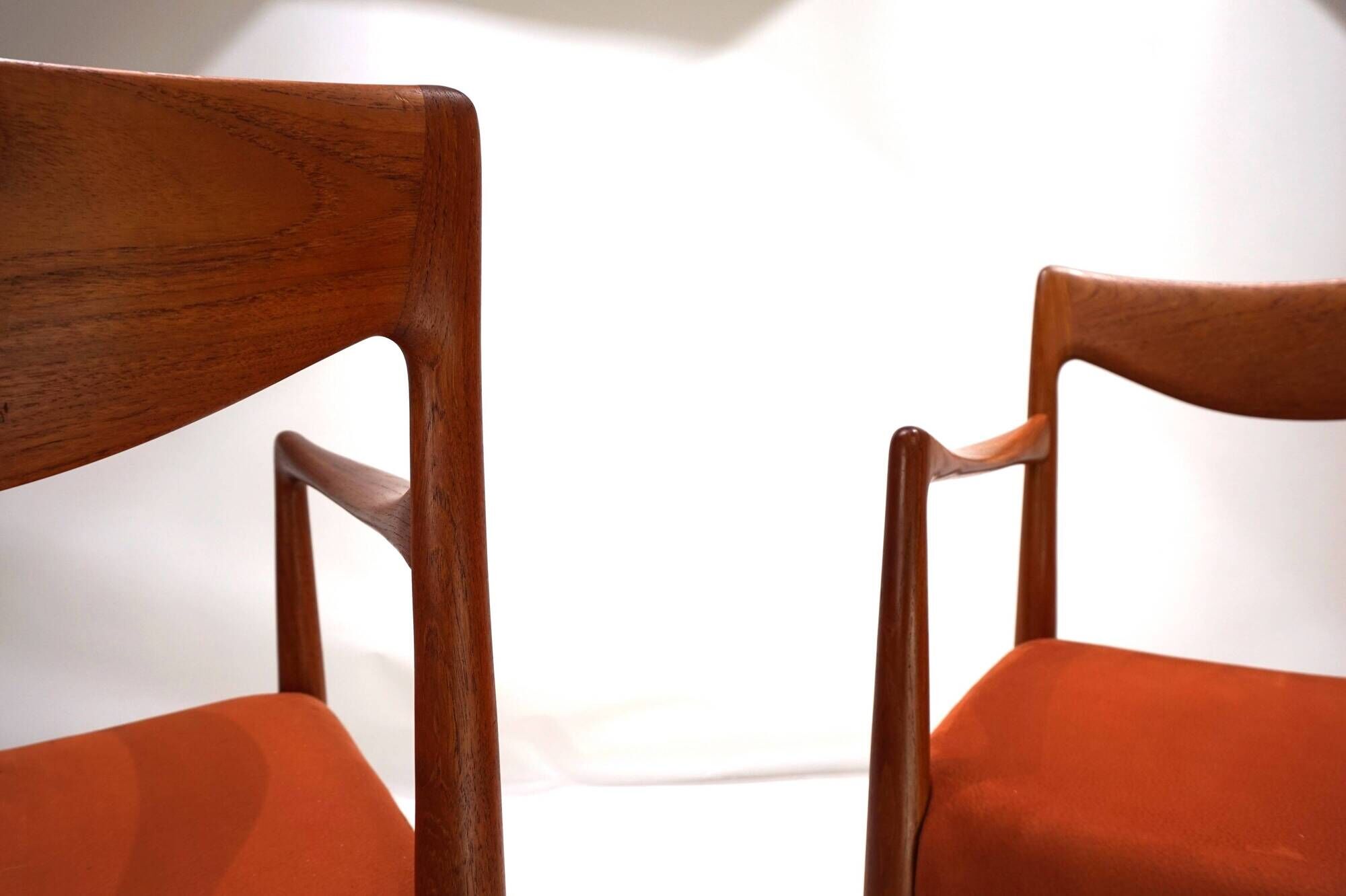 Set of 2 Gustav Bahus Bambi teak chairs by Rolf Rastad & Adolf Relling, 196