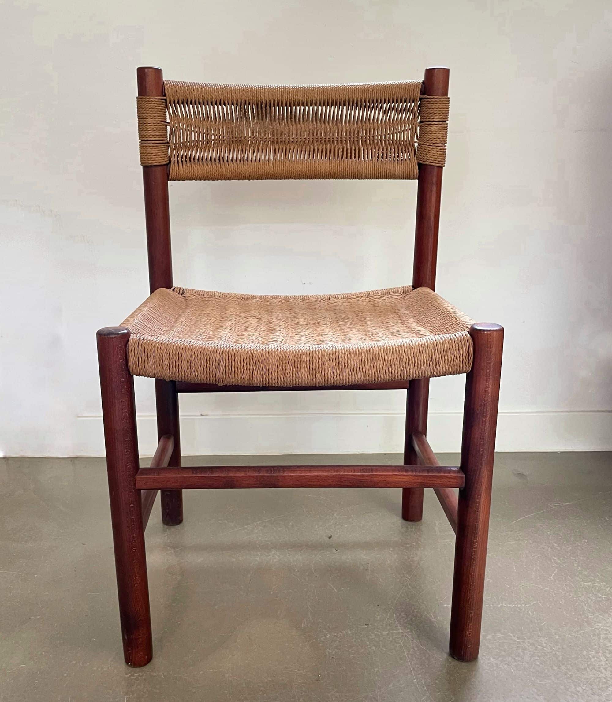 Beautiful chair, wooden frame with papercord seat and backrest