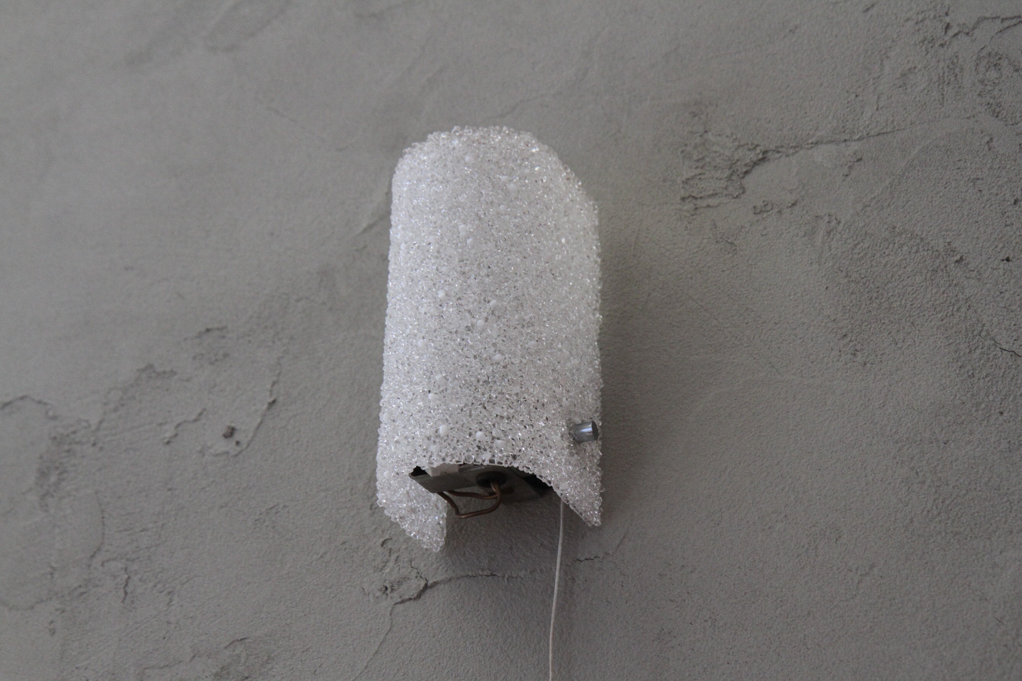 Vintage wall sconce in perspex from the 60s