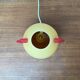Postmodern glass table lamp from Trait D'Union, 1980s.
