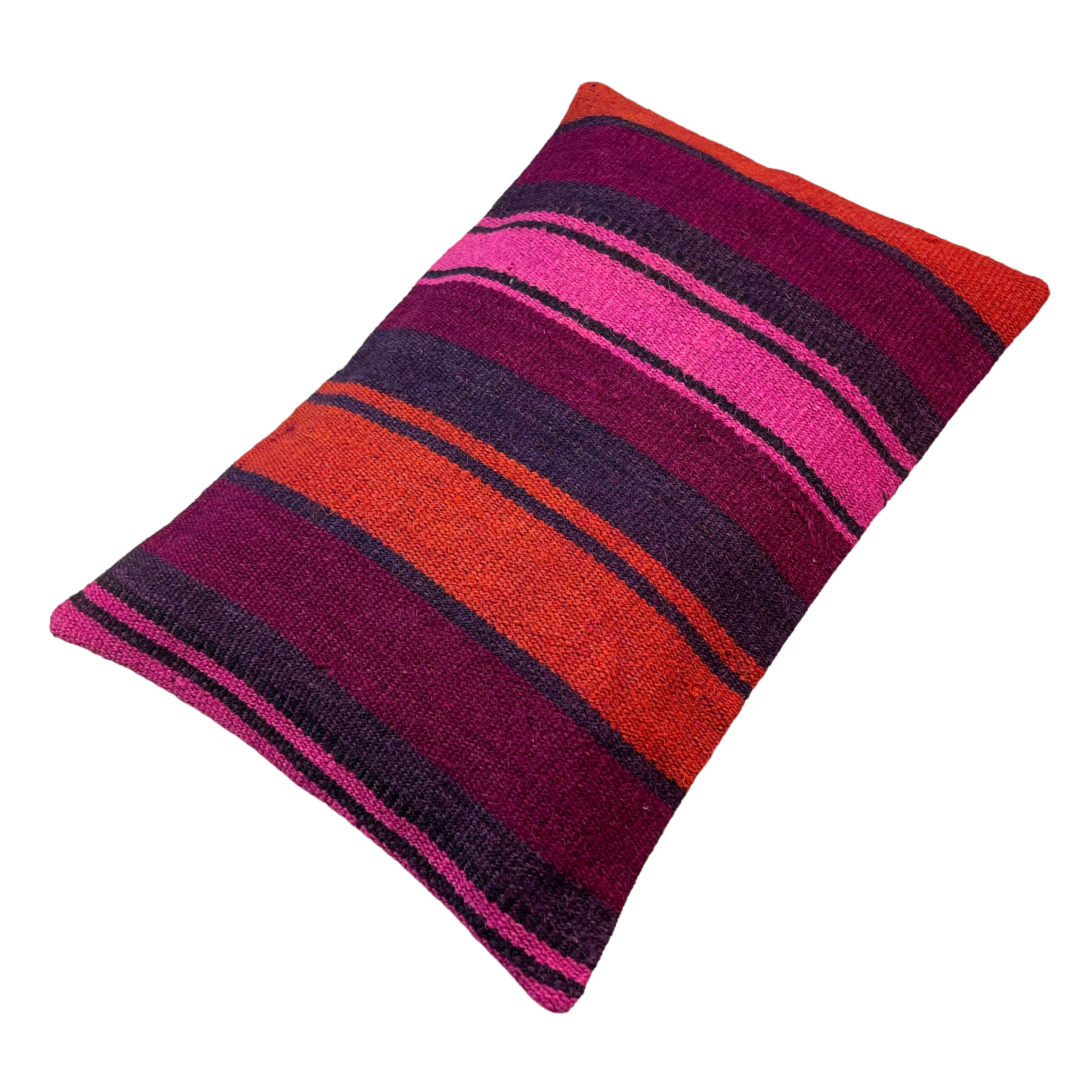 Vintage turkish kilim cushion cover, 30 x 50 cm