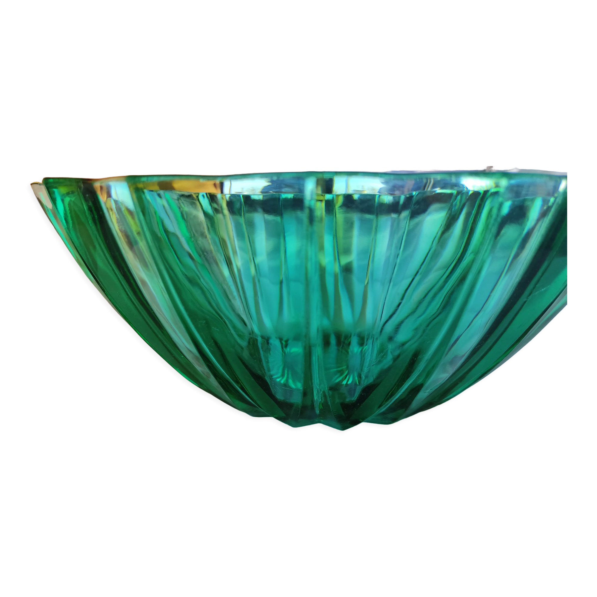 Vintage green salad bowl