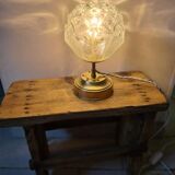 Table lamp globe flower art deco