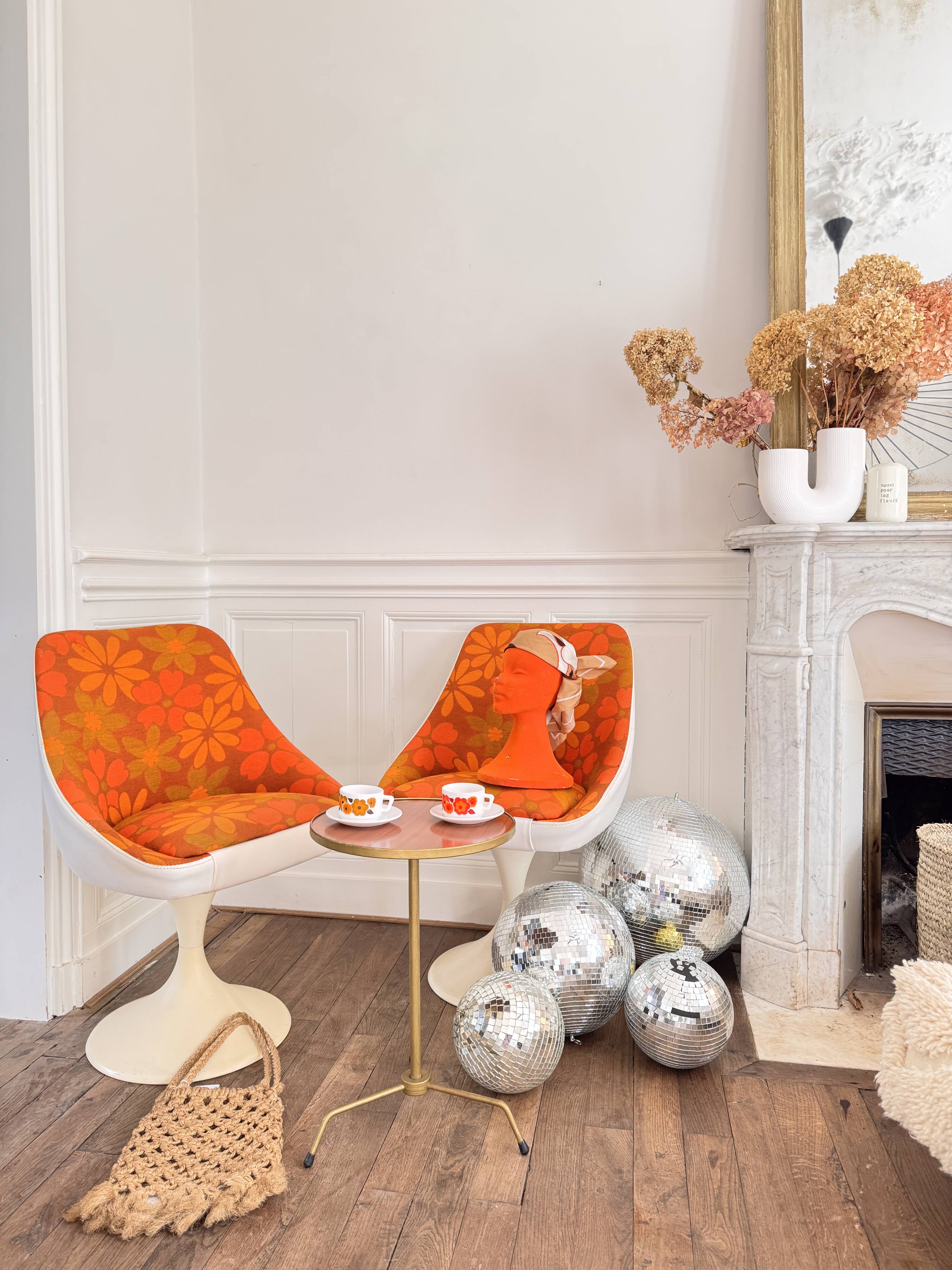 Chaise pivotante vintage