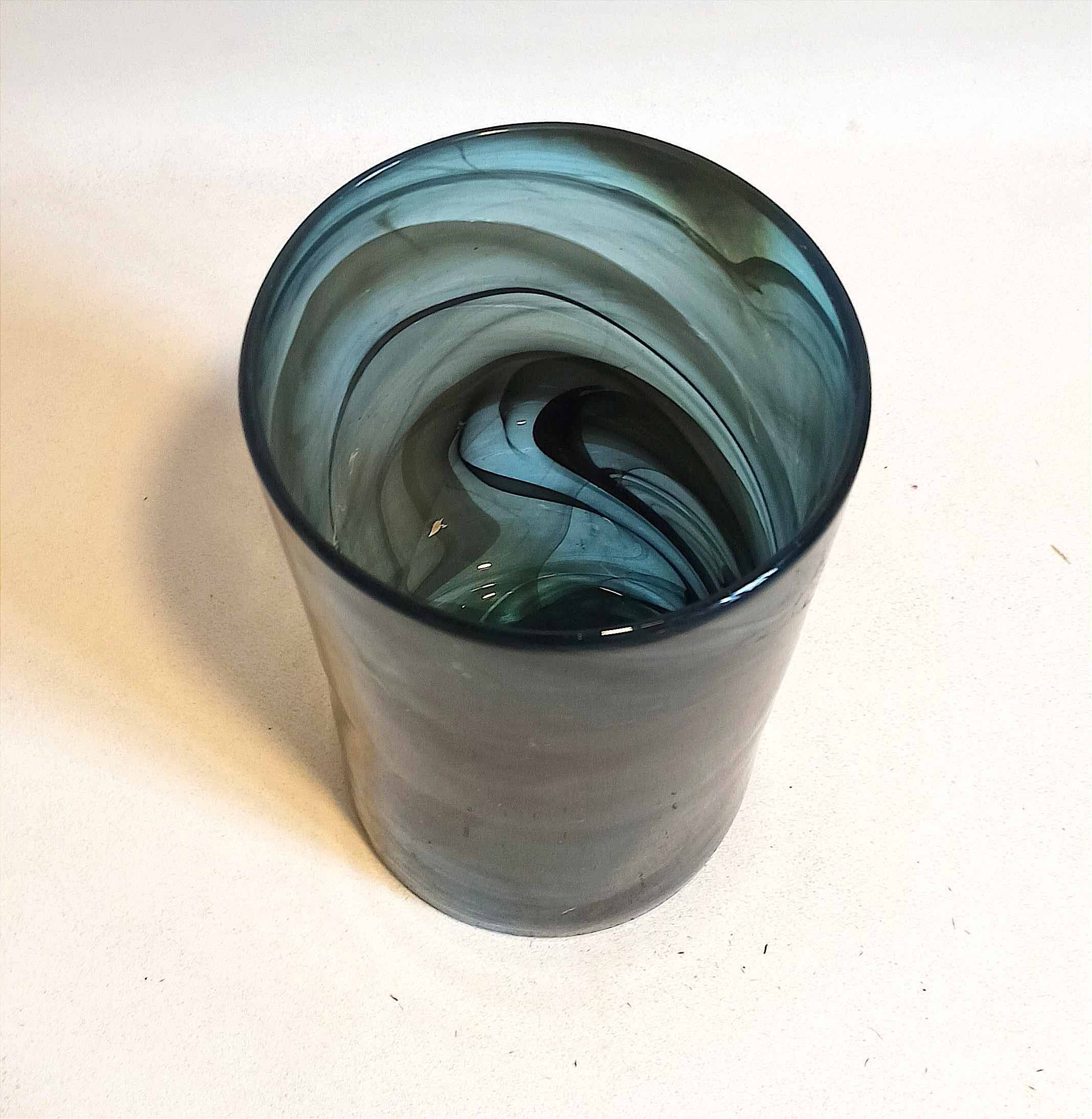 Maure-Vieil glass vase from the 70s Height 24.5 cm