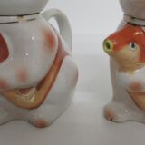 Set of 2 zoomorph teapots