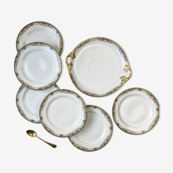 Service à dessert en porcelaine de limoges made in france