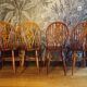 Suite 4 chaises windsor vintage