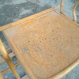 Bench cinema or theatre chairs in iron and solid wood - circa 1930