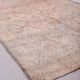 Tapis marocain vintage pâle 197 x 306 cm, tapis en laine berbère, tapis fait main boho