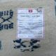 Nomadic Tunisian Berber rug, margoum kilim, ethnic in beige and blue wool.