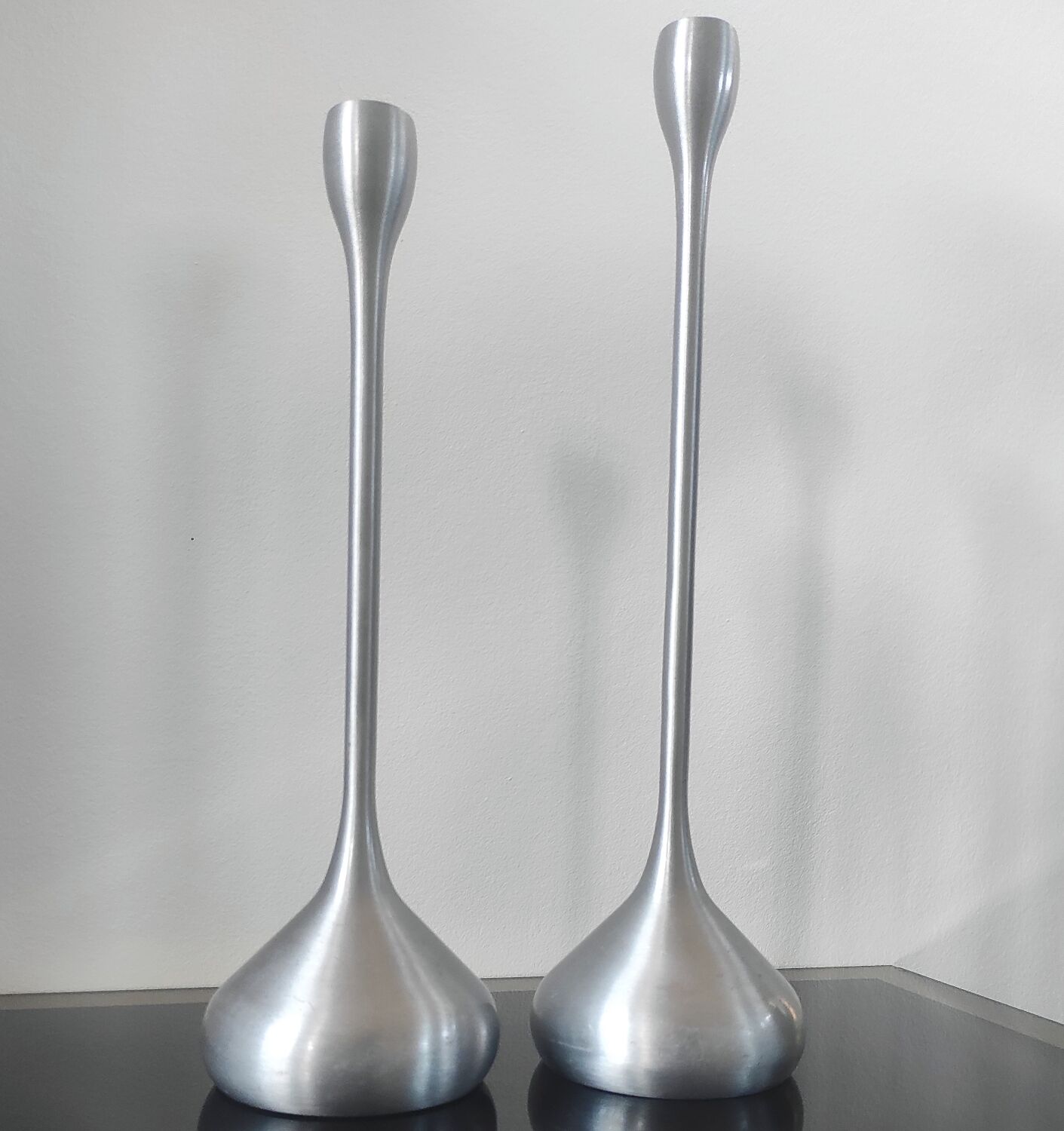 Pair of Space Age candlesticks