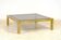 XXL coffee table in brass and smoked glass, 1970