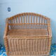 Bench chest storage childrens vintage Wicker