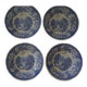 4 old earthenware plates 26923 villeroy boch burgenland blue