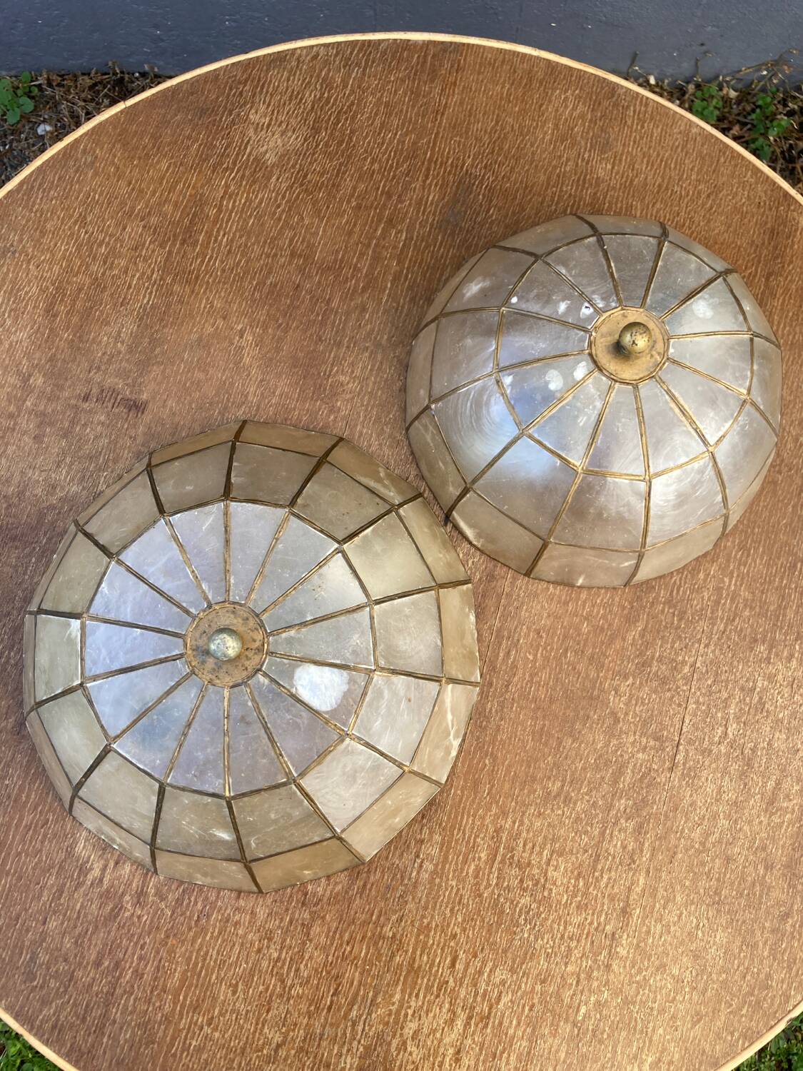 Mother-of-pearl ceiling light 25 cm