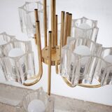 Lustre en Verre Cristal de Peill & Putzler, 1970s