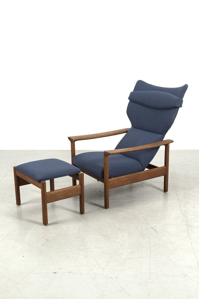 Rock Royal Armchair with Footstool by Sven Ivar Dysthe