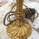 Pair of 3-light bronze candlestick lamps