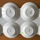 8 antique deep plates in Sarreguemines earthenware.