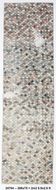 2x9 Vintage Multicolor Geometric Turkish Runner Rug, 75x266Cm