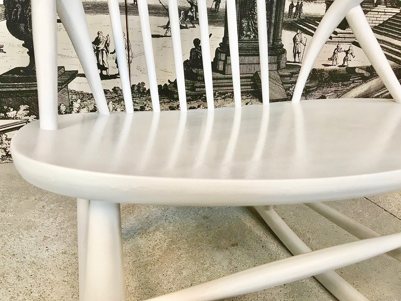 Wooden Rocking chair by Illum Wikkelsø for Niels Eilersen, Denmark 1950s