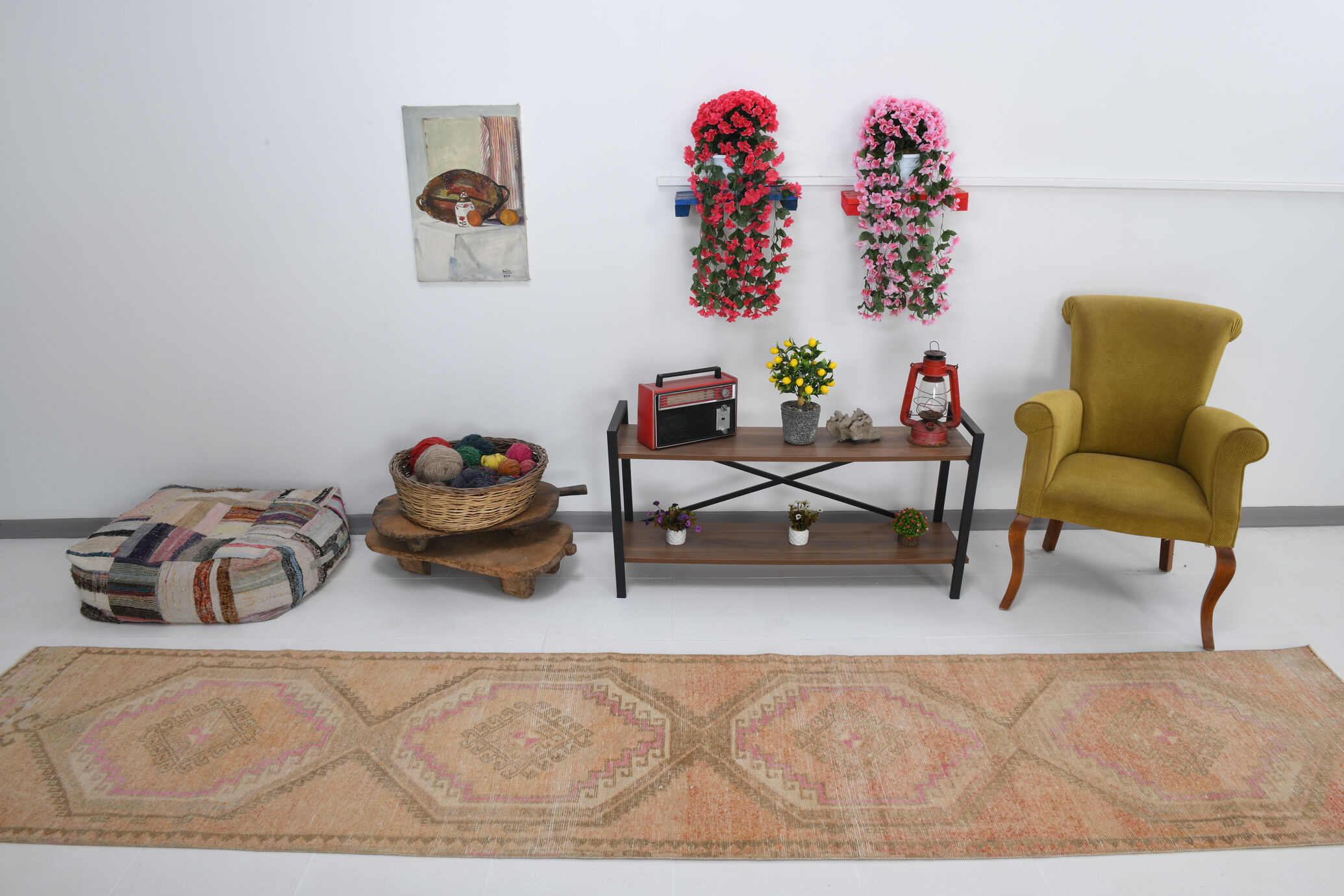 Carpet turkish runner rug 400x82cm