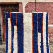 Handmade natural wool rug size 100 x 200 cm