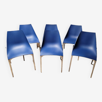 Série de 6 chaises design signé Hoop par Marco Maran pour Parri