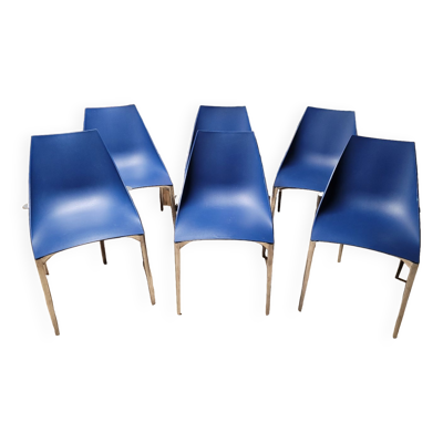 Série de 6 chaises design signé Hoop par Marco Maran pour Parri
